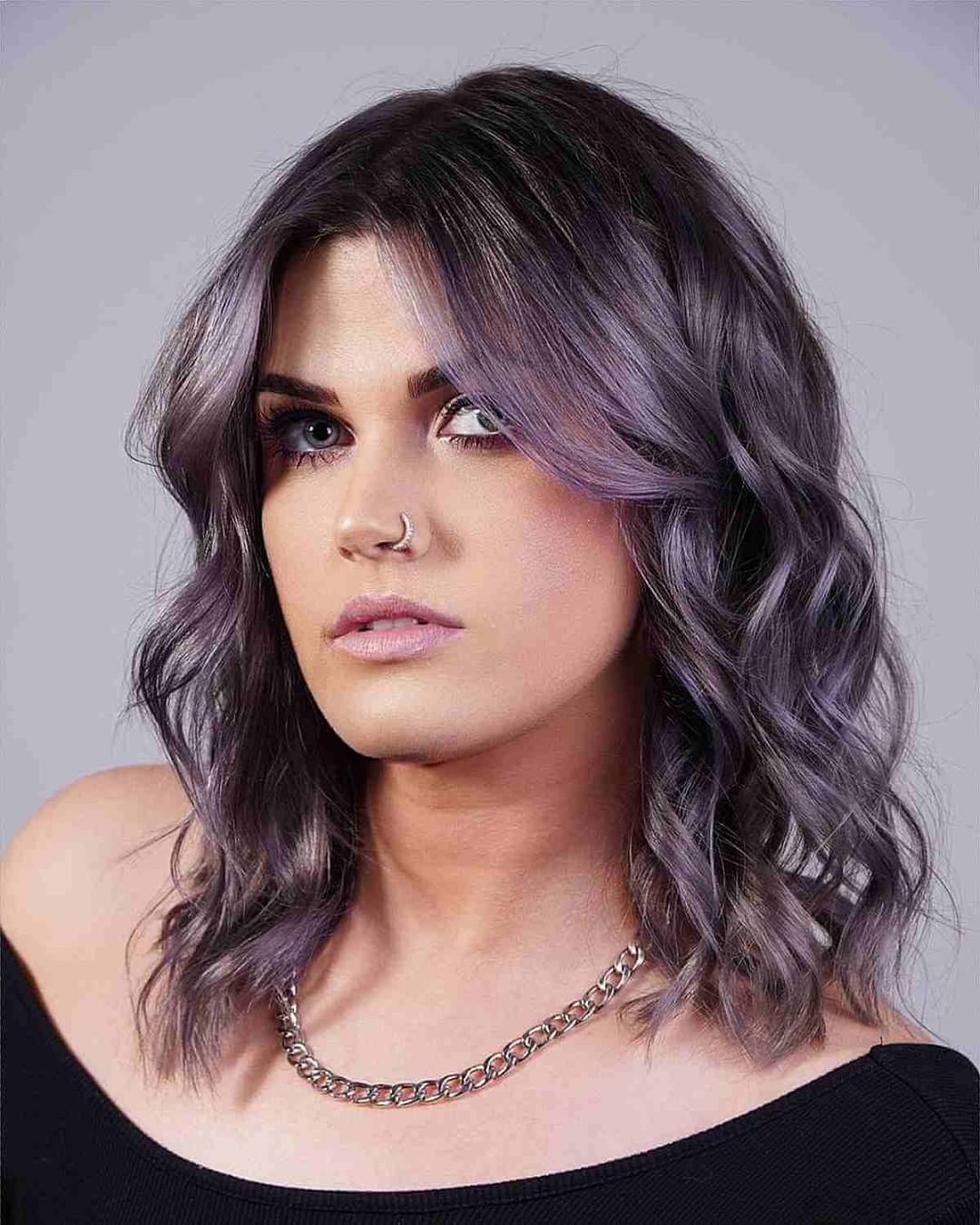 Caschetto viola - Instagram: @curtiscolorshair