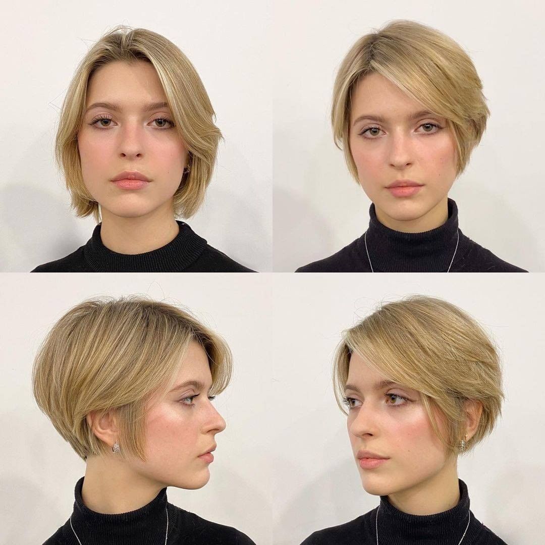 Taglio pixie visto da varie prospettive - Instagram: @kristinakatsabina