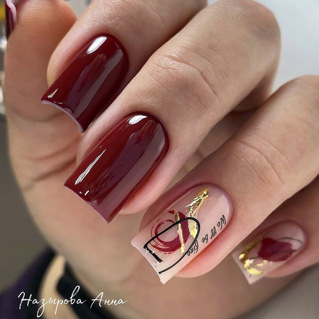 unghie nail art dorata-instagram: ideas_for_nailart