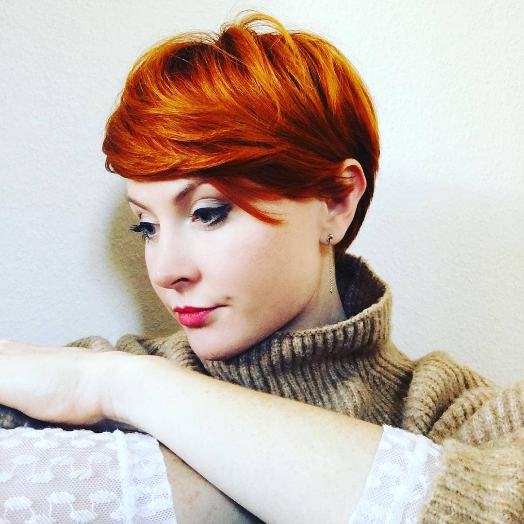 Pixie corto arancione - Instagram: @_fox_trott_ 