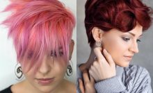 Capelli corti colorati