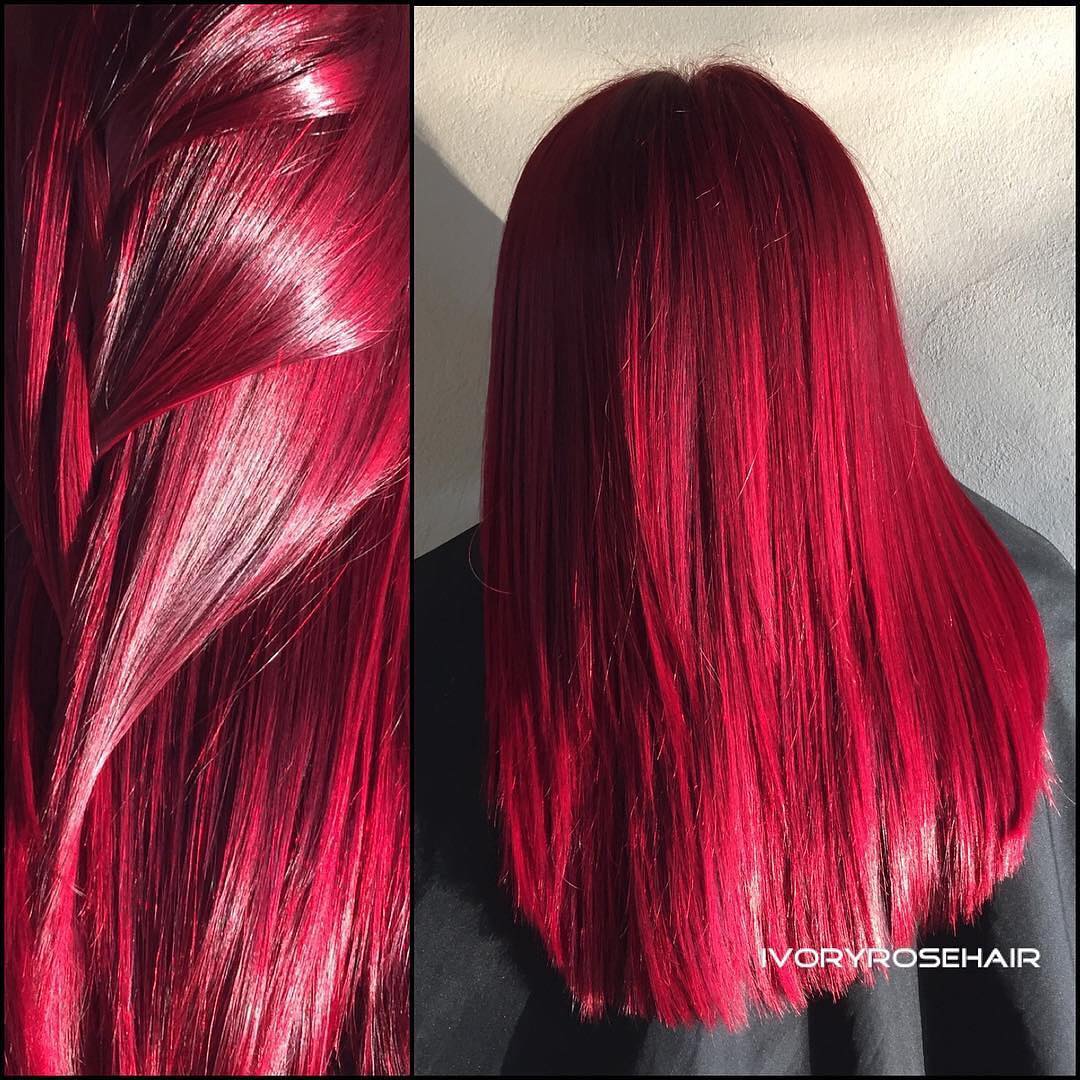 Capelli lisci rossi - Instagram: @ivoryrosehair